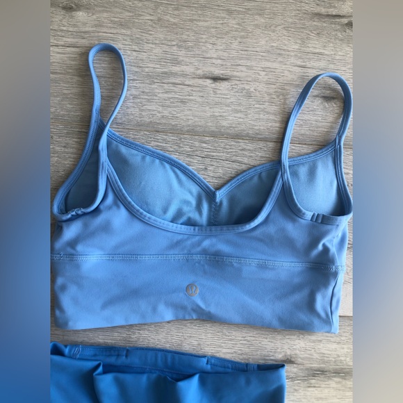 Lululemon Blue Leggings and Bra Set - Picture 3 of 4
